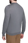 Gray cotton jumper for men Bilancioni - 100% cotton. Country of manufacture: Italy. Care: specialized cleaning - photo 4