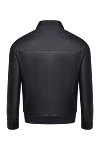 Hettabretz Black leather jacket for men - 100% leather. Closure: Zipper. Two side pockets. Country of manufacture: Italy. Care: specialized cleaning - photo 7