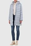 White polyamide down jacket for women Peserico - hood. 100% polyamide. Closure: zipper. two side pockets. Insulation: down. Country of manufacture: Italy. Care: specialized cleaning - photo 2