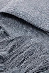 Brunello Cucinelli Шарф-платок серый женский с бахромой - необработанный край. 47% полиэстер, 45% лен, 8% полиамид. Страна производитель: Италия. Уход: специализированная чистка - фото 3