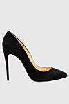 Christian Louboutin Black suede shoes for women - logo on the insole. suede. Heel height: 12 centimeters. Country of manufacture: Italy. Care: specialized cleaning - photo 1