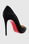 Black suede shoes for women Christian Louboutin - logo on the insole. suede. Heel height: 12 centimeters. Country of manufacture: Italy. Care: specialized cleaning - photo 4