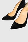 Christian Louboutin Black suede shoes for women - logo on the insole. suede. Heel height: 12 centimeters. Country of manufacture: Italy. Care: specialized cleaning - photo 5