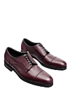 Cesare di Napoli Shoes for men made of leather burgundy - Perforation. 100% leather. Lace-up. Interior trim: Fur. Insole: Leather. Heel height: 3cm. Outsole: Other materials. Country of manufacture: Italy. Care: specialized cleaning - photo 3