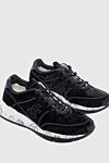 Premiata Black velor sneakers for women - contrast sole, emblem. velor. lacing. Country of manufacture: Italy. Care: specialized cleaning - photo 3