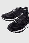 Premiata Black velor sneakers for women - contrast sole, emblem. velor. lacing. Country of manufacture: Italy. Care: specialized cleaning - photo 5