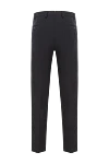 Black soft wool trousers with classic fastening Lubiam - 100% wool. Closure: button, zipper. two side pockets, two back pockets. Lining: lining parts 100% cotton. Country of manufacture: Italy. Care: specialized cleaning - photo 6
