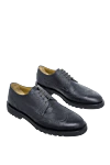 Tardini Shoes for men from alligator leather black - Perforation, alligator leather inserts. 100% alligator leather. Lace. Interior finish: Leather. Insole: Leather. Heel height: 2 cm. Other materials. Country of manufacture: Italy. Care: specialized cleaning - photo 3