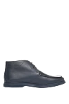 Andrea Ventura Men's leather boots black - 100% leather, fur. Lace-up. Shaft height: 11 cm. Sole Height: 2 cm. Outsole: Other materials. Country of manufacture: Italy. Care: specialized cleaning - photo 1