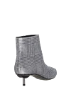 Women's gray leather boots with a checkered pattern Stephen Venezia - checkered pattern. leather. Heel height: 3 centimeters. Country of manufacture: Italy. Care: specialized cleaning - photo 4