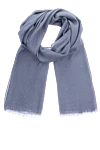 Brunello Cucinelli Шарф женский фиолетовый с легким блеском - необработанный край. 55% кашемир, 33% шелк, 12% полиамид. Страна производитель: Италия. Уход: специализированная чистка - фото 1