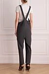 Overalls gray for women Brunello Cucinelli - Fastener: hidden zipper. 75% wool, 23% polyamide, 2% elastane. two side pockets. Country of manufacture: Italy. Care: specialized cleaning - photo 4