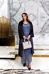 Brunello Cucinelli Blue coat for women - 50% viscose, 30% cotton, 19% polyamide, 1% elastane. belt. two side pockets. Country of manufacture: Italy. Care: specialized cleaning - photo 7