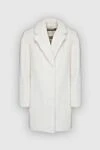 Antonio Arnesano White fur coat for women - two pockets. 100% fur. Fastener: hooks. Country of manufacture: Italy. Care: specialized cleaning - photo 1