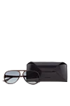 Dior Men's gray metal and plastic sunglasses for sun protection - fantasy shape of the Frame, logo on the temple. UV protection, scratch protection, case included. plastic, metal. Country of manufacture: Italy. Care: specialized cleaning - photo 5