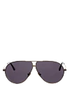 Tom Ford Brown men's metal and plastic sunglasses for sun protection - contrast Frame. UV protection, scratch protection, case included. plastic, metal. Country of manufacture: Italy. Care: specialized cleaning - photo 1