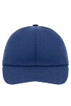 Enrico Mandelli Blue wool and cashmere cap for men - 93% cashmere, 7% cashmere. Country of manufacture: Italy. Care: specialized cleaning - photo 1