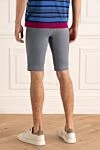 Blue Summer Men's Shorts Made of Thin Cotton (markdown) Zilli - 98% cotton, 2% elastane. zipper, button. three side pockets, two back pockets. Country of manufacture: Italy. Care: specialized cleaning - photo 4