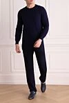 Long sleeve wool and cashmere sweater for men black Brunello Cucinelli - 10% cashmere, 90% wool. Country of manufacture: Italy. Care: specialized cleaning - photo 2