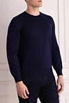 Brunello Cucinelli Long sleeve wool and cashmere sweater for men black - 10% cashmere, 90% wool. Country of manufacture: Italy. Care: specialized cleaning - photo 3