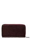 Cesare di Napoli Men's clutch bag made of alligator skin burgundy - Textured leather. 100% alligator skin. Closure: Zipper. Two compartments. Country of manufacture: Italy. Care: specialized cleaning - photo 3