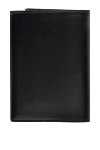 Black leather passport cover for men Serapian - Decor: Brand Logo. Warehouse: 100% shkira. Country of manufacture: Italy. Care: specialized cleaning - photo 2