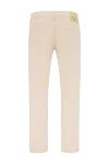 Men's beige cotton and elastane trousers Jacob Cohen - 97% cotton, 3% elastane. zipper, button,. two side pockets, two back pockets. Country of manufacture: Italy. Care: specialized cleaning - photo 6