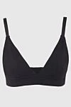 Organic Basics Women's bra with soft cups, black - cotton, elastane. Fastener: hooks. straps. Country of manufacture: Italy. Care: specialized cleaning - photo 1