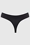 Women's classic thong panties black Organic Basics - cotton, elastane. Country of manufacture: Italy. Care: specialized cleaning - photo 2