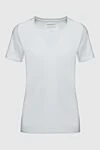 Organic Basics Women's basic white fitted T-shirt - 95% cotton, 5% elastane. Country of manufacture: Italy. Care: specialized cleaning - photo 1