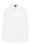 Billionaire White men's shirt - 70% cotton, 27% polyamide, 3% elastane. Closure: buttons. Country of manufacture: Italy. Care: specialized cleaning - photo 1