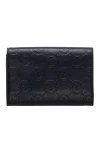 Blue leather wallet for men Billionaire - Embossed brand logo. 100% leather. Button. 2 bill pockets, 8 card slots. Country of manufacture: Italy. Care: specialized cleaning - photo 4