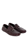 Pellettieri di Parma Men's crocodile leather moccasins in burgundy - Textured leather, tassels. 100% crocodile skin. Interior: Leather. Insole: Leather. Outsole: Other materials. Country of manufacture: Italy. Care: specialized cleaning - photo 3