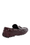 Men's crocodile leather moccasins in burgundy Pellettieri di Parma - Textured leather, tassels. 100% crocodile skin. Interior: Leather. Insole: Leather. Outsole: Other materials. Country of manufacture: Italy. Care: specialized cleaning - photo 4