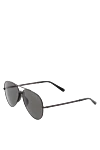 Brioni Sunglasses made of metal and plastic, black, for men - logo on the lens. UV protection, scratch protection, case included. plastic, metal. Country of manufacture: Italy. Care: specialized cleaning - photo 3