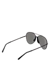 Sunglasses made of metal and plastic, black, for men Brioni - logo on the lens. UV protection, scratch protection, case included. plastic, metal. Country of manufacture: Italy. Care: specialized cleaning - photo 4