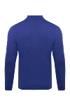 Cashmere troyer blue for men Dalmine - Embossed pattern. 100% cashmere. Closure: Zipper. Country of manufacture: Italy. Care: specialized cleaning - photo 6