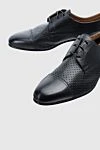 Doucal`s Men's black leather shoes - Decor: Perforation. Composition: 100% leather. Clasp: Lace-up. Interior: Leather. Insole: Leather. Heel height: 2cm. Outsole: Other materials. Country of manufacture: Italy. Care: specialized cleaning - photo 5