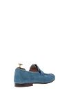 Smoky blue suede penny loafers for men Andrea Ventura - contrast sole. 100% suede. Sole Height: Heel Height 2cm. Country of manufacture: Italy. Care: specialized cleaning - photo 4