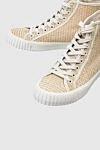 Zimmermann Sneakers beige for women - Contrast sole, logo. 100% textile. Lace. Sole height: 2 cm. Country of manufacture: Italy. Care: specialized cleaning - photo 5