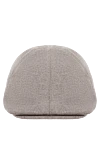 Corneliani Beige cashmere cap for men - Logo embroidery. 100% cashmere. Country of manufacture: Italy. Care: specialized cleaning - photo 1