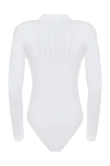 Women's white bodysuit Balmain - Decoration: gold-plated buttons. 86% viscose, 12% polyamide, 2% elastane. Country of manufacture: Italy. Care: specialized cleaning - photo 6