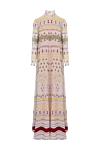 Valentino Pink silk dress for women - zipper. geometric pattern. 100% silk. Country of manufacture: Italy. Care: specialized cleaning - photo 1