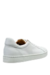 White leather sneakers for men Magnanni - firmware. 100% genuine leather. lacing. height 2 cm. Country of manufacture: Italy. Care: specialized cleaning - photo 4