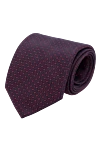 Italo Ferretti Purple silk tie for men - 100% silk. Country of manufacture: Italy. Care: specialized cleaning - photo 1