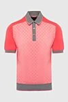 Stefano Ricci Коралове поло із трикотажу з геометричним принтом - Візерунок