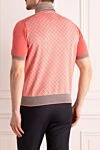 Коралове поло із трикотажу з геометричним принтом Stefano Ricci - Візерунок