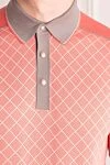 Stefano Ricci Коралове поло із трикотажу з геометричним принтом - Візерунок