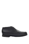 Pellettieri di Parma Black leather loafers for men - heel height 2 cm, leather interior. 100% leather. Country of manufacture: Italy. Care: specialized cleaning - photo 1