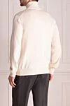 Men's golf in wool and silk white Dolce & Gabbana - Embossed pattern. High neck. 70% wool, 30% silk. Country of manufacture: Italy. Care: specialized cleaning - photo 4